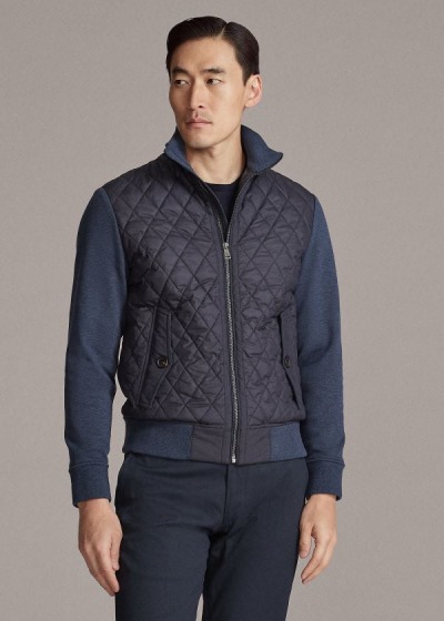 Ralph Lauren Quilted Hybrid Jakke Herre Danmark (OTASW7698)